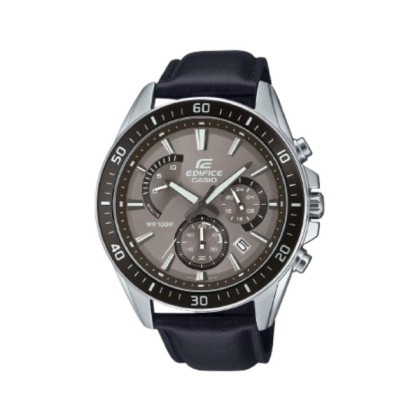 Casio Edifice EFR-552L-5AV Black Leather Band Men Watch